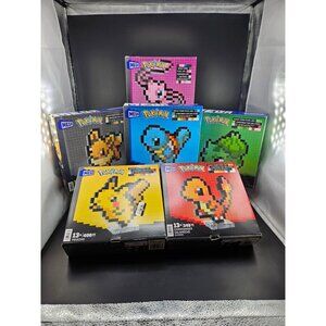Mega Pokémon Pixel Art Lot Complete Set Of 6 Rare Boxes